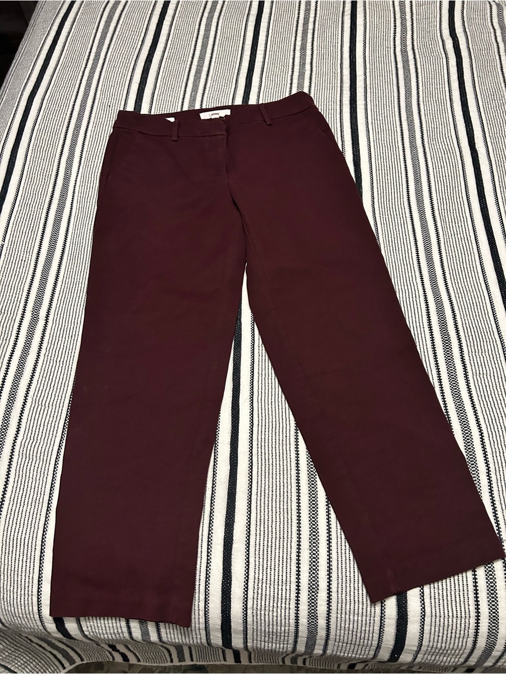 LOFT Women’s Riviera Slim Pants in Burgundy